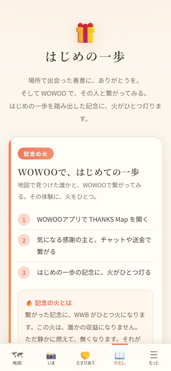 🎁 はじめの一歩の頁。