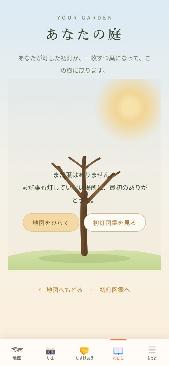 🌱 あなたの庭の頁。